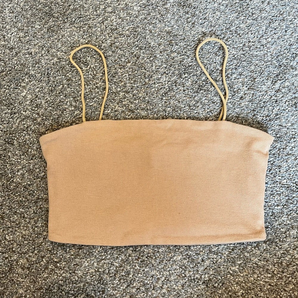 Ribbed cropped tanktop